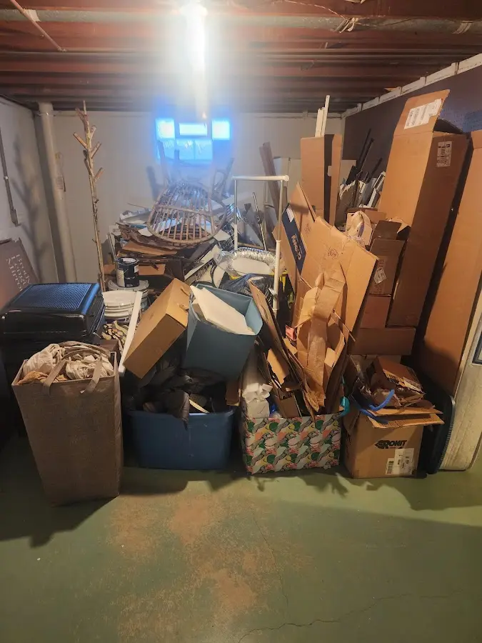 Roll-off dumpster container at job site for Construction Dumpster Rental in Folcroft